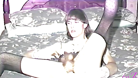 I dress in lingerie and a sexy sexy skirt on my back