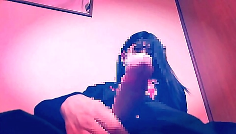 Japanese crossdresser shows her huge ass in amateur video