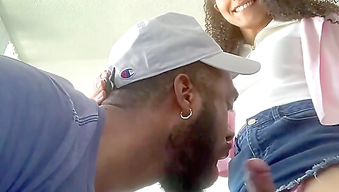 Ebony sex doll with a deep throat in amateur video