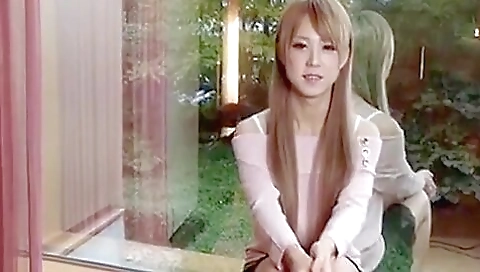 Asian transsexual in sexy lingerie shows her sexy body