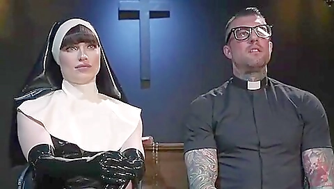 Busty brunette with pair of stockings gets a nice deal