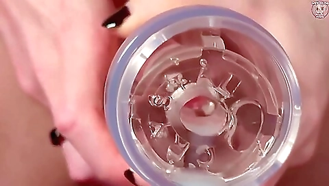 Amateur girl uses a vibrator and dildo in the bedroom