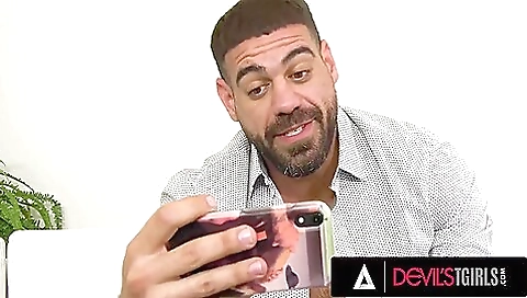 Horny trans babe gets her anal rammed with a big cock