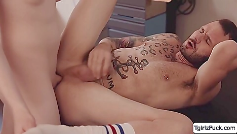 Blonde gets a rim job after her pussy and ass  fucking