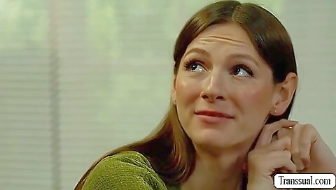 Horny guy fucks a big boobs tranny in hardcore anal