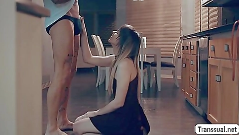 Brunette gets her asshole penetrated by her stepbro